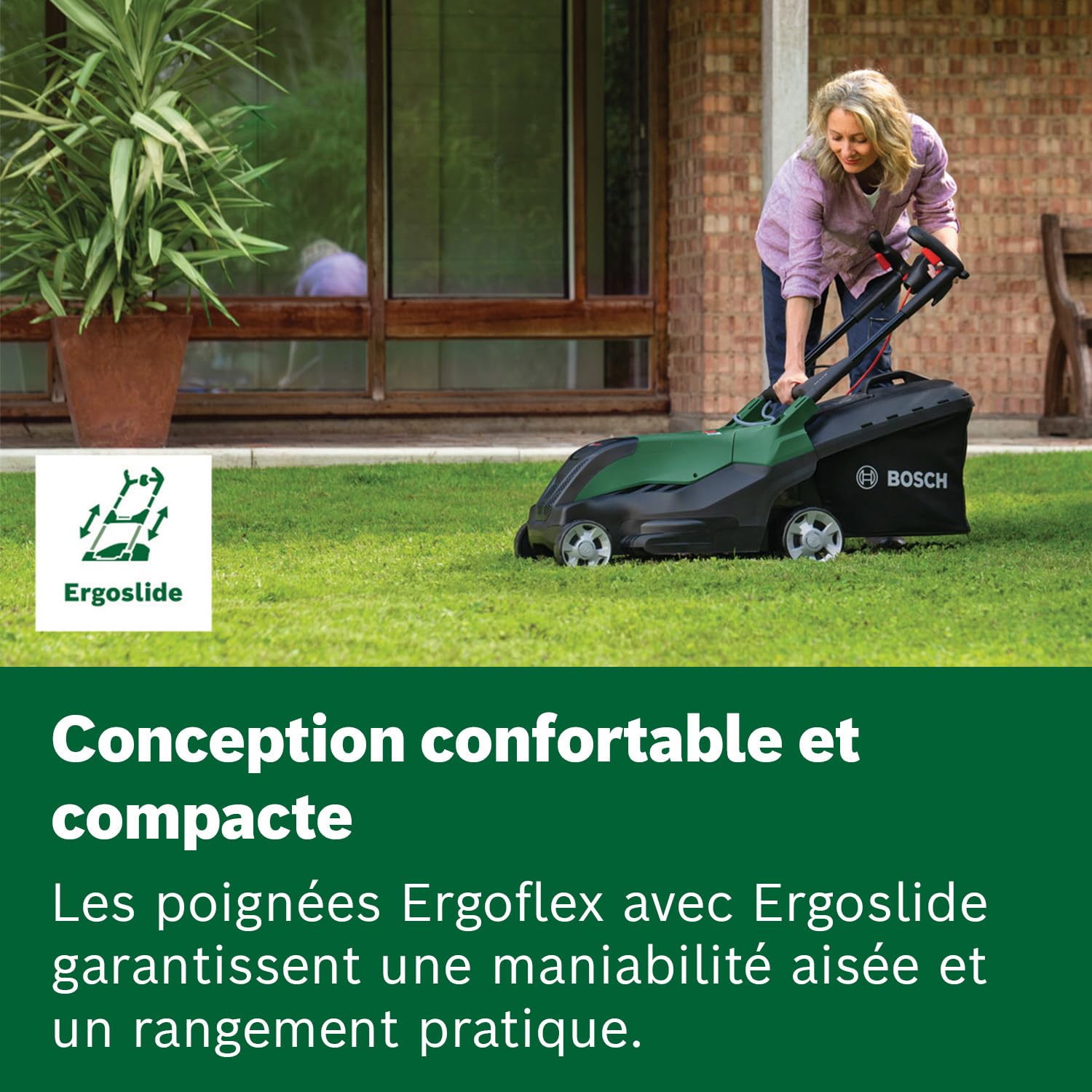 Bosch Tondeuse Filaire puissante AdvancedRotak 40-650 (pour tondre Votre pelouse ; Puissance du Moteur 1 700 W ; Largeur de Coupe : 40 cm)