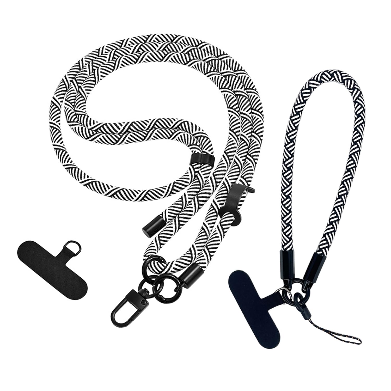 MEMOFYND 1 Piece Cell Phone Lanyard And 1 Piece Wrist Cord, Adjustable Cell Phone Lanyard, Cell Phone Accessories, Portable Cell Phone Lanyard