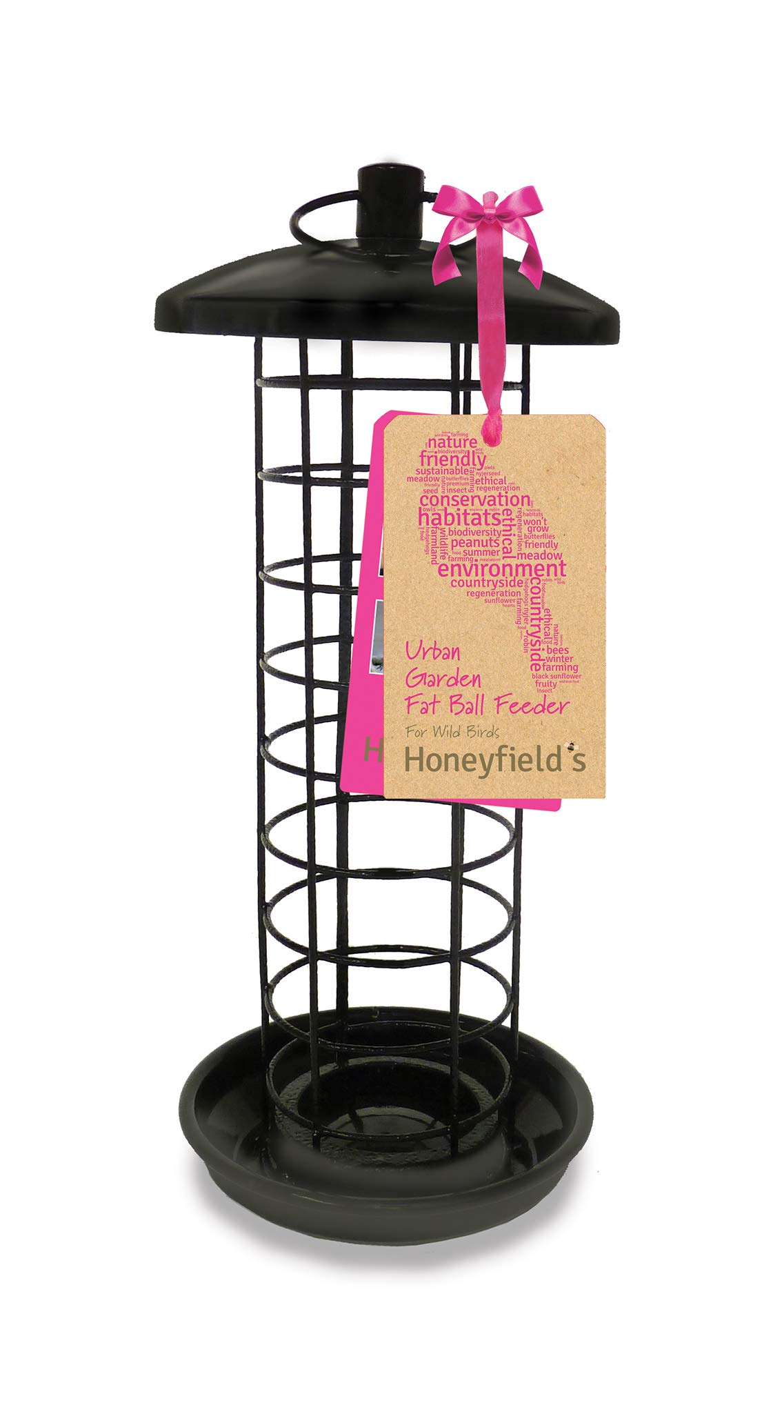 Honeyfields 71484997 Hanging Wild Bird Seed Feeder, Urban Garden Design in Black & Metal , 20.0 cm*11.2 cm*11.2 cm — view 10