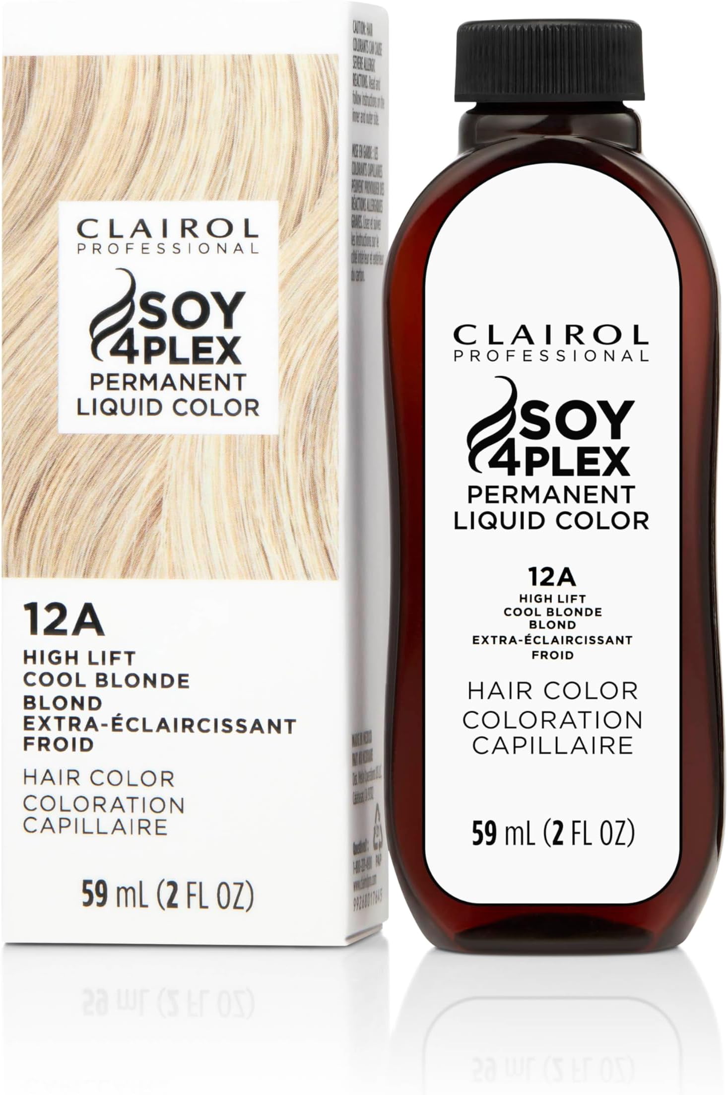 Clairol Professional Permanent Liquicolor for Blonde Hair Color, 12a High Lift Cool Blonde, 2 oz