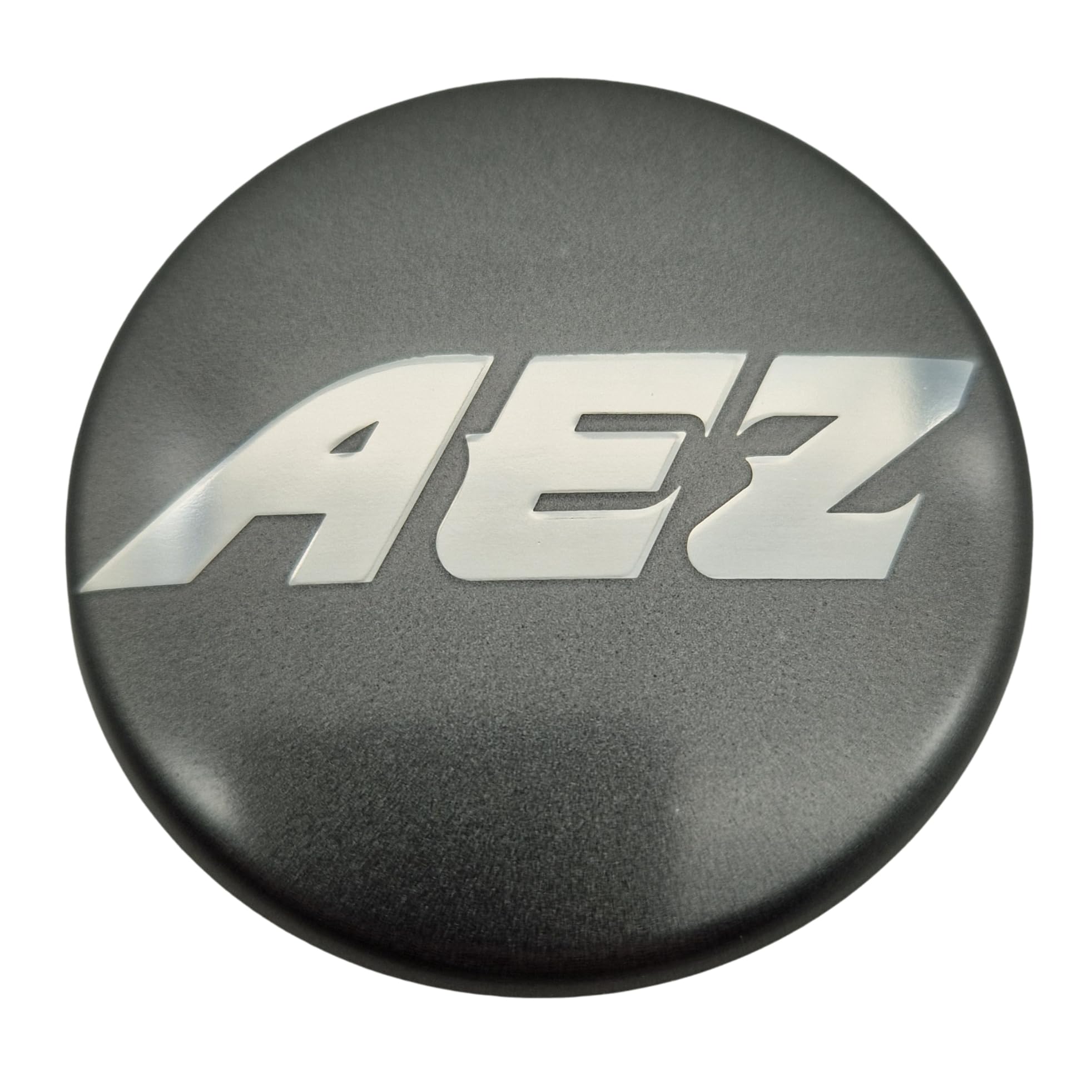 4X AEZ Nabendeckel 60 mm / 56 mm (AZD), N07 Felgendeckel Nabenkappe Radnabenkappe, Graphit Matt, Original Felgenkappe