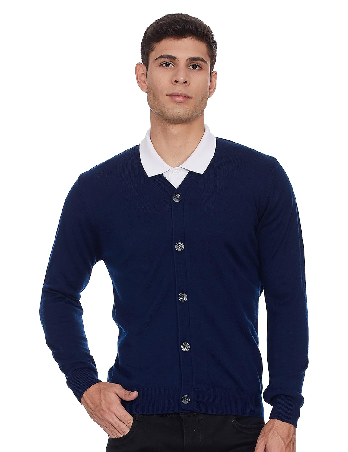 Amazon Brand – Symbol Men’s Acrylic V Neck Casual Sweater Amazon Brand – Symbol Men’s Acrylic V Neck Casual Sweater