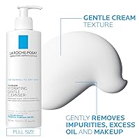 Vista 26 de La Roche-Posay Toleriane - Limpiador facial suave e hidratante, limpiador facial hidratante con niacinamida + ceramidas, lavado facial diario