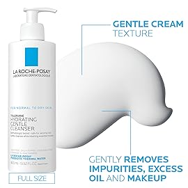 La Roche-Posay Toleraine Skin Care Set, Double Repair Face Moisturizer 40ml & Hydrating Gentle Cleanser 400ml, Oil Free Moisturizer & Face Wash, Formulated with Niacinamide