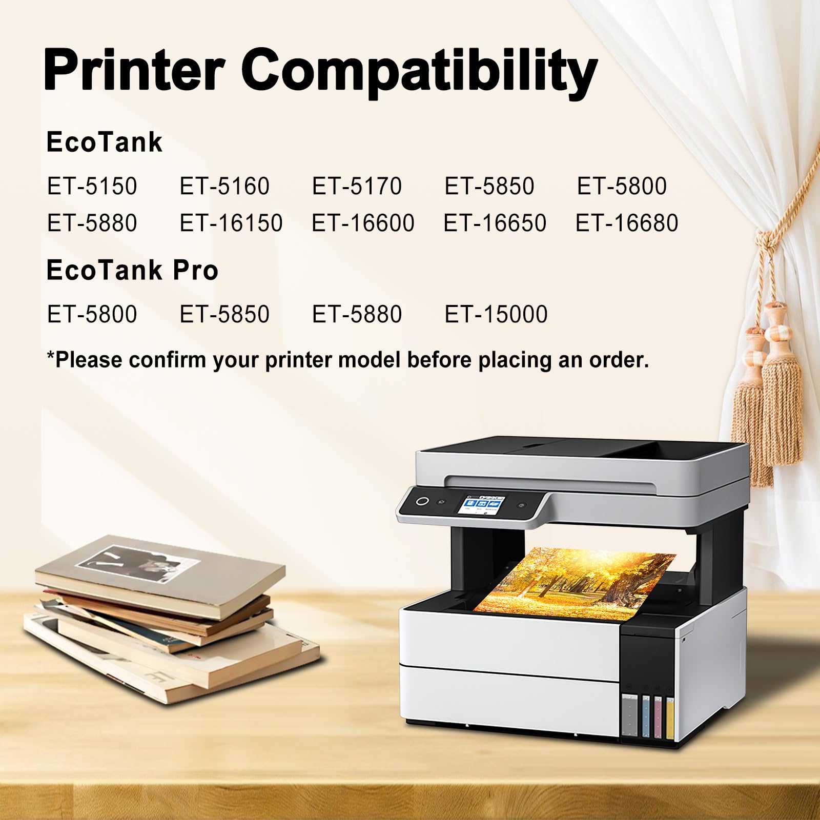 Miss Deer 113 Inchiostro Compatibile per Epson 113 Flaconi di Inchiostro Multipack per ET-5150 ET5150 ET-5170 ET-5800 Pro ET-5850 ET-15000 ET-16650 ET-16600 ET-16150 ET-5100 ET-5160(2BK/1C/1M/1Y)