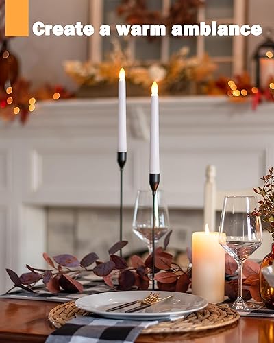 Miniatura 6 de Velas de Navidad para ventana, funcionan con pilas, con control remoto y temporizador, 6 unidades, luces LED inalámbricas sin llama con ventosas de