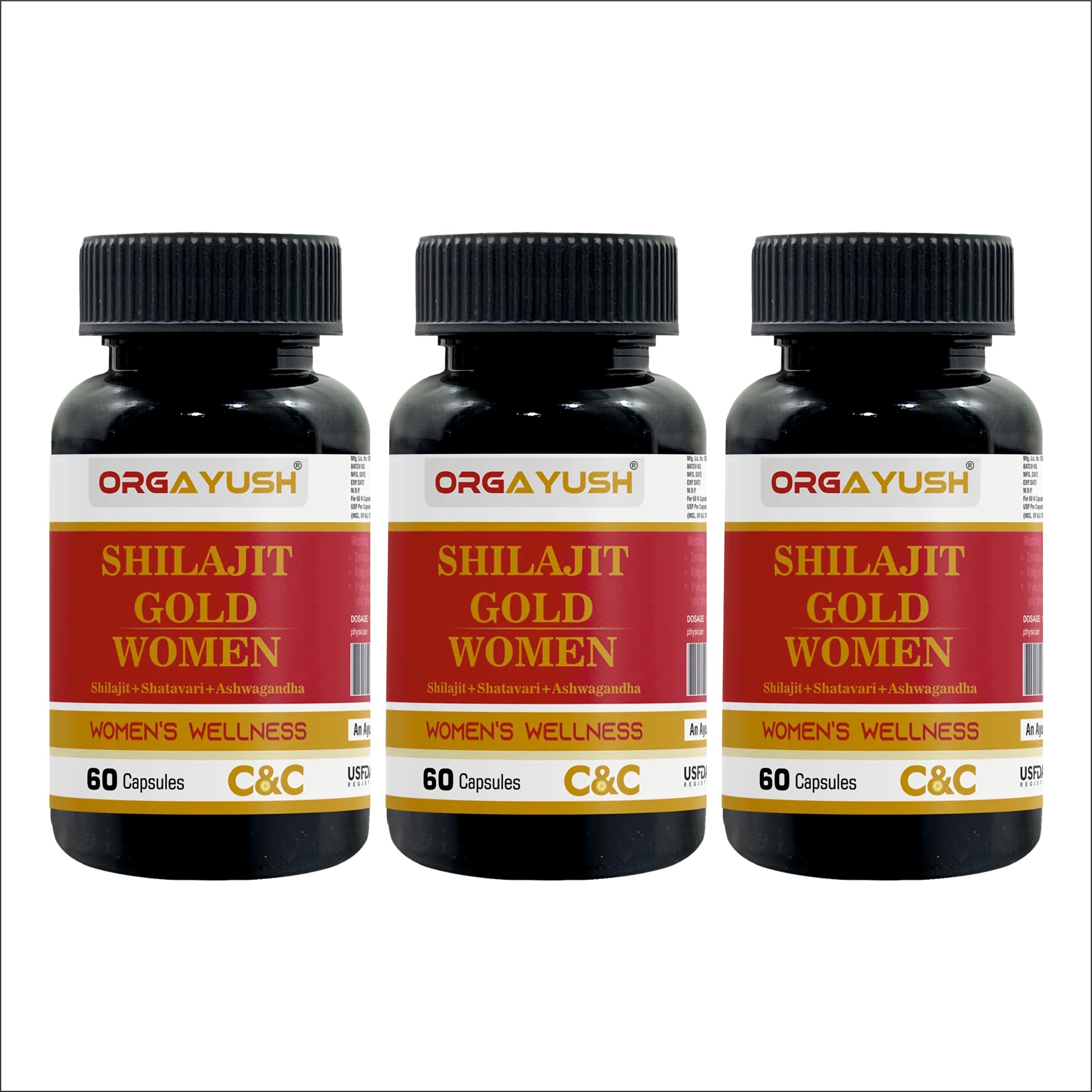 Shilajit Gold Women Capsules – Energy, Strength & Hormonal Balance Support Supplement with Himalayan Shilajit, Ashwagandha, Satavari for Immunity & Vitality (Pack of 1) — Amazon image 7