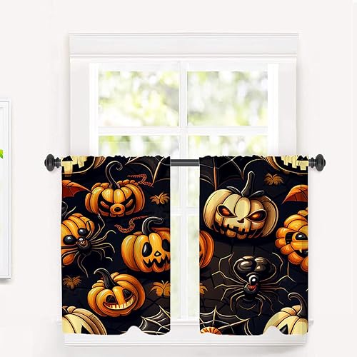 Miniatura 942 de Cenefas de cocina modernas con patrón de cobre marrón dorado para ventanas, cenefas opacas abstractas de marcas de arañazos y cortinas opacas