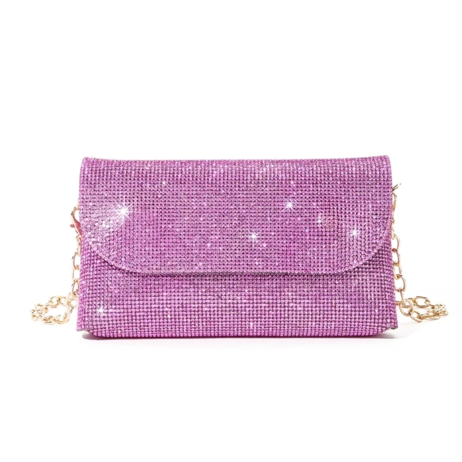 Abendtasche Damen Clutch Frauen Strass Glitzer Braut Clutch Umschlag Abend Tasche Party Abschluss Ball Hochzeit Handtasche Elegante Kette Schulter Umhängetasche