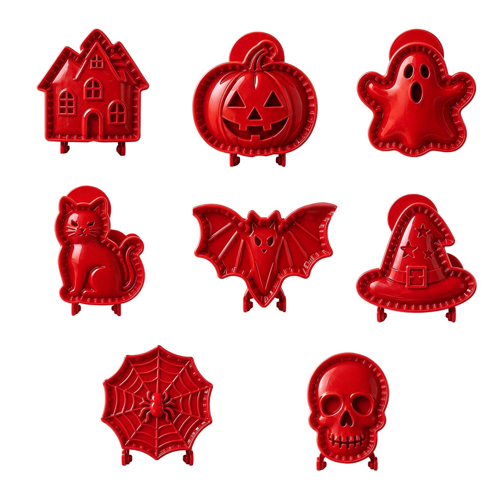Juego de mini moldes para tartas de mano de Halloween, suministros para