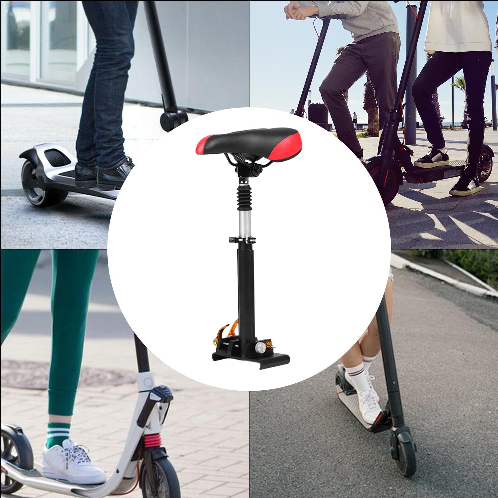Siedzisko do hulajnogi, regulowany zamiennik siedzenia d?ugie przeja?d?ki | ergonomiczne, solidne akcesoria do hulajnogi elektrycznej dla wi?kszego komfortu jazdy rowerze