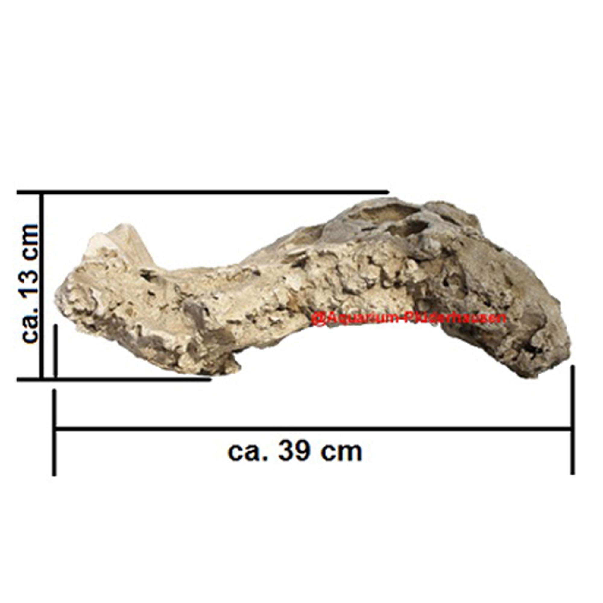 Lochgestein Aquarium Deko Felsen Malawi See S-Form 39x13x17 cm