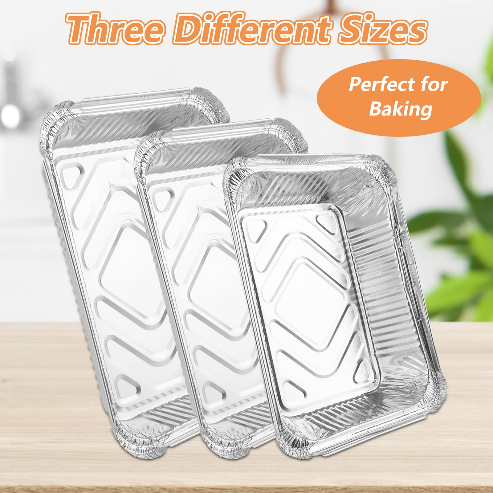 DODUOS 50 Stück Grillschalen Aluminium, 22x15x5,5cm Alu Schale Grillen, Grill Aluschalen Aluminium Tropfschalen, Einweg-Grillschale Tropfschalen Grillschale Auflaufform für Grill, Kuchen, Obst