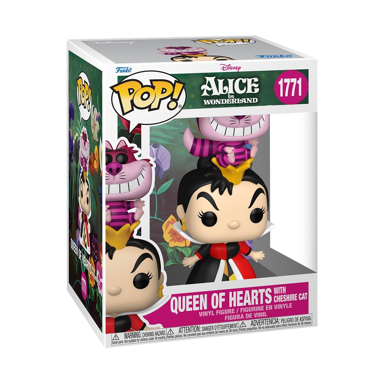 Funko POP! Premium Disney: Alice in Wonderland Classic - Queen of Hearts with Cheshire Cat - Collectable Vinyl Figure - Gift Idea - Official Merchandise - Toys For Kids & Adults