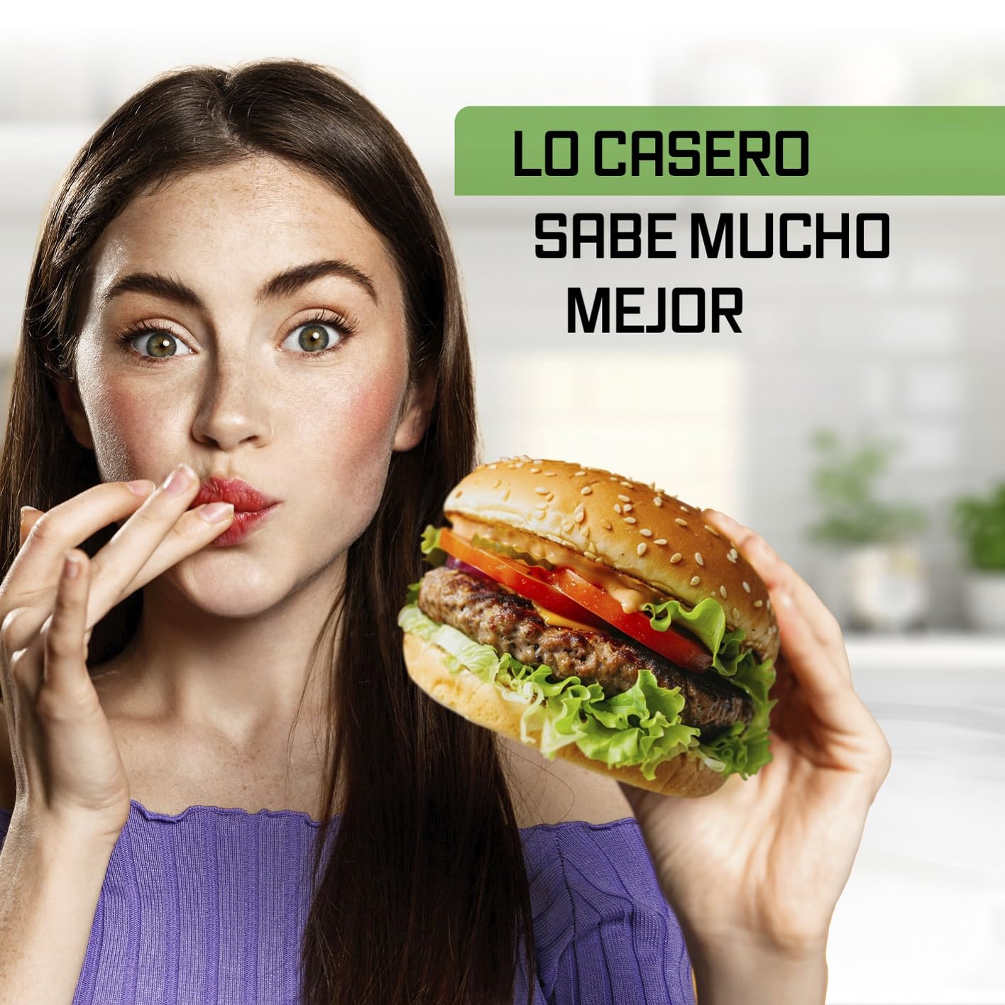 KOCHWERK Picadora de carne eléctrica con diferentes accesorios, procesa hasta 2000 g/min | carne picada, kibbeh, churros, salchichas y más con solo pulsar un botón | fácil manejo y limpieza [1600 W]