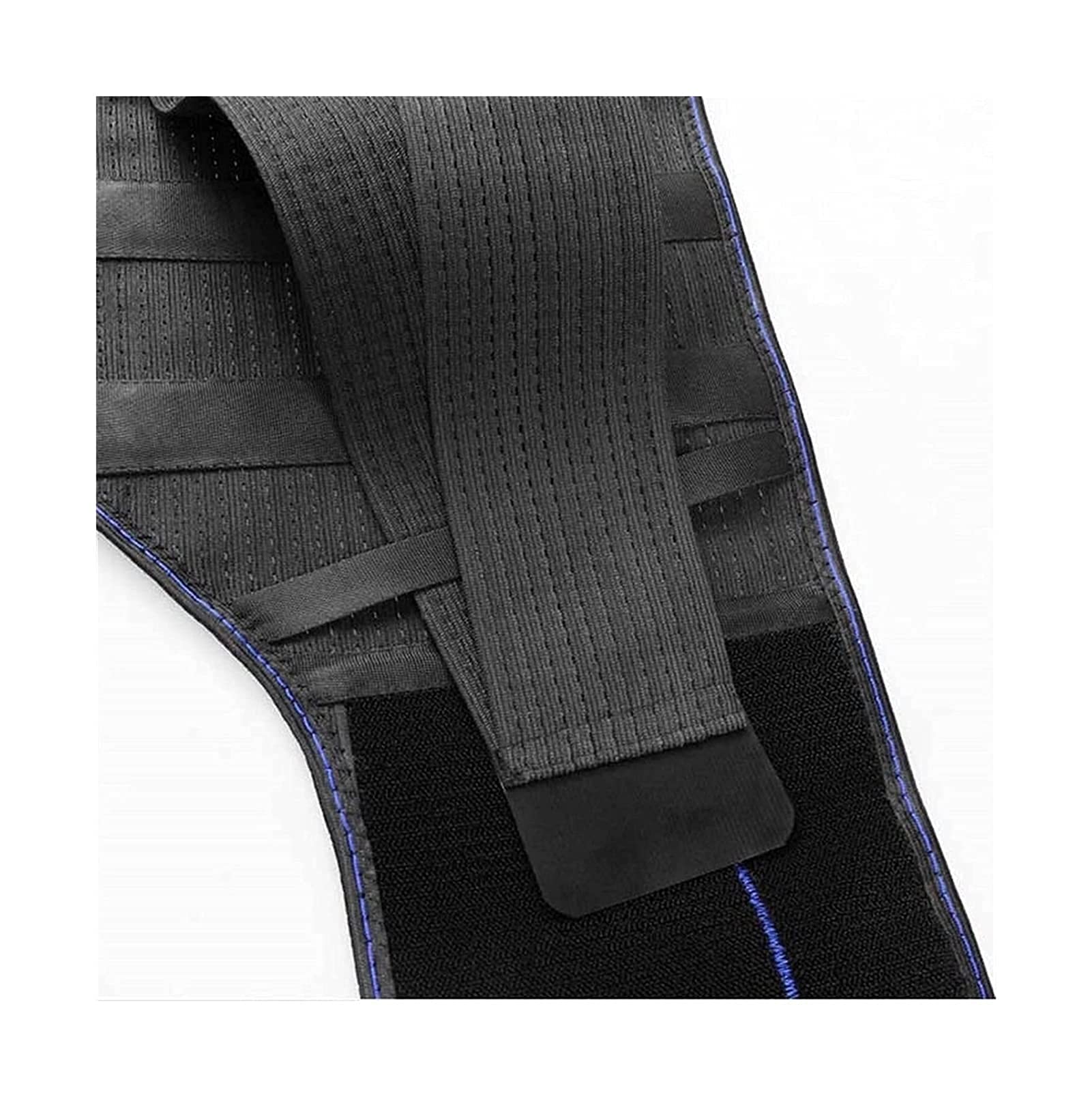 Cinturón de apoyo para la espalda lumbar para hombres y mujeres Cinturón transpirable para la parte inferior de la espalda con almohadilla lumbar Alivio inmediato del dolor de espalda (Negro L)