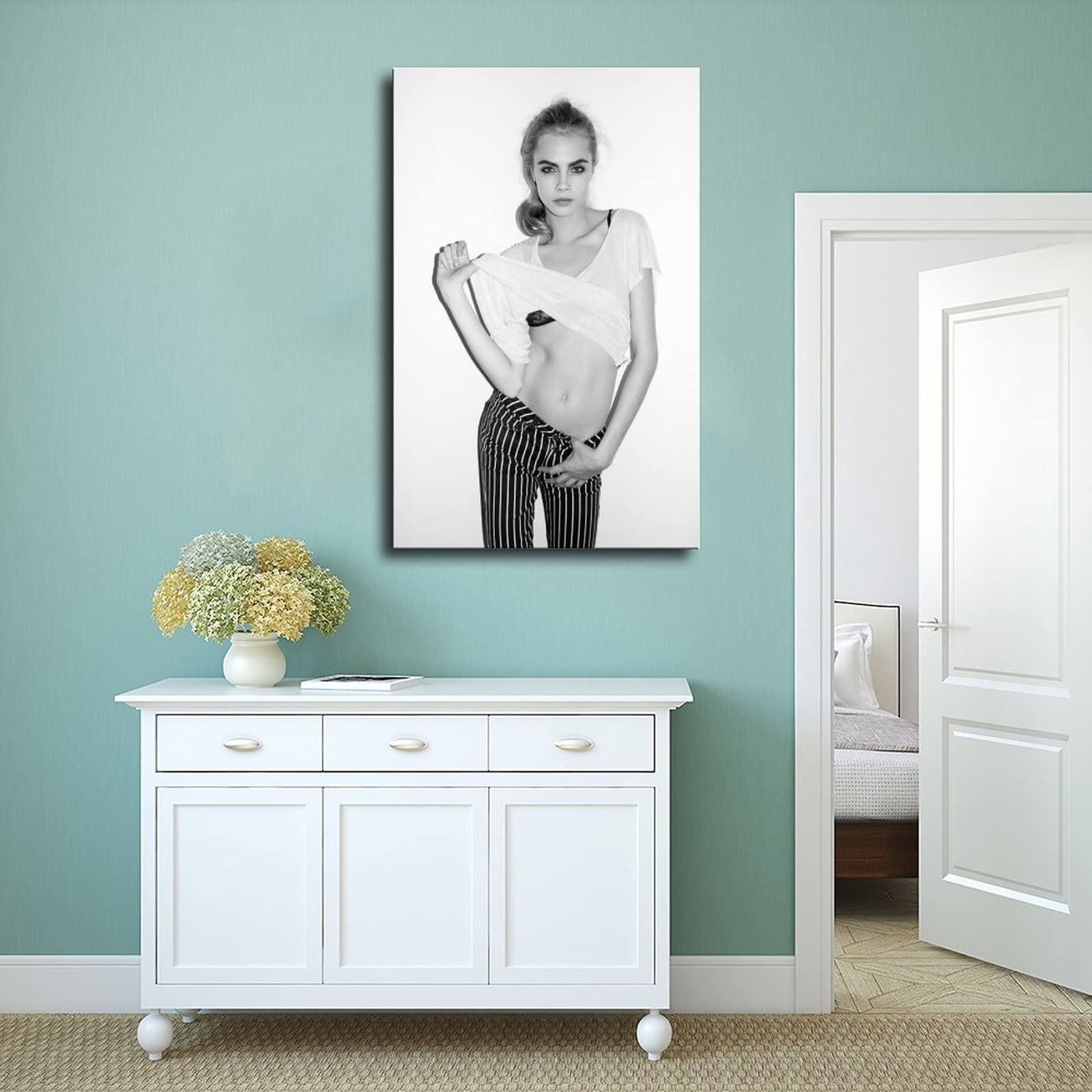 OakiTa Leinwandposter Cara Delevingne 6-tlg - 40x60cm Wanddekoration Ungerahmt