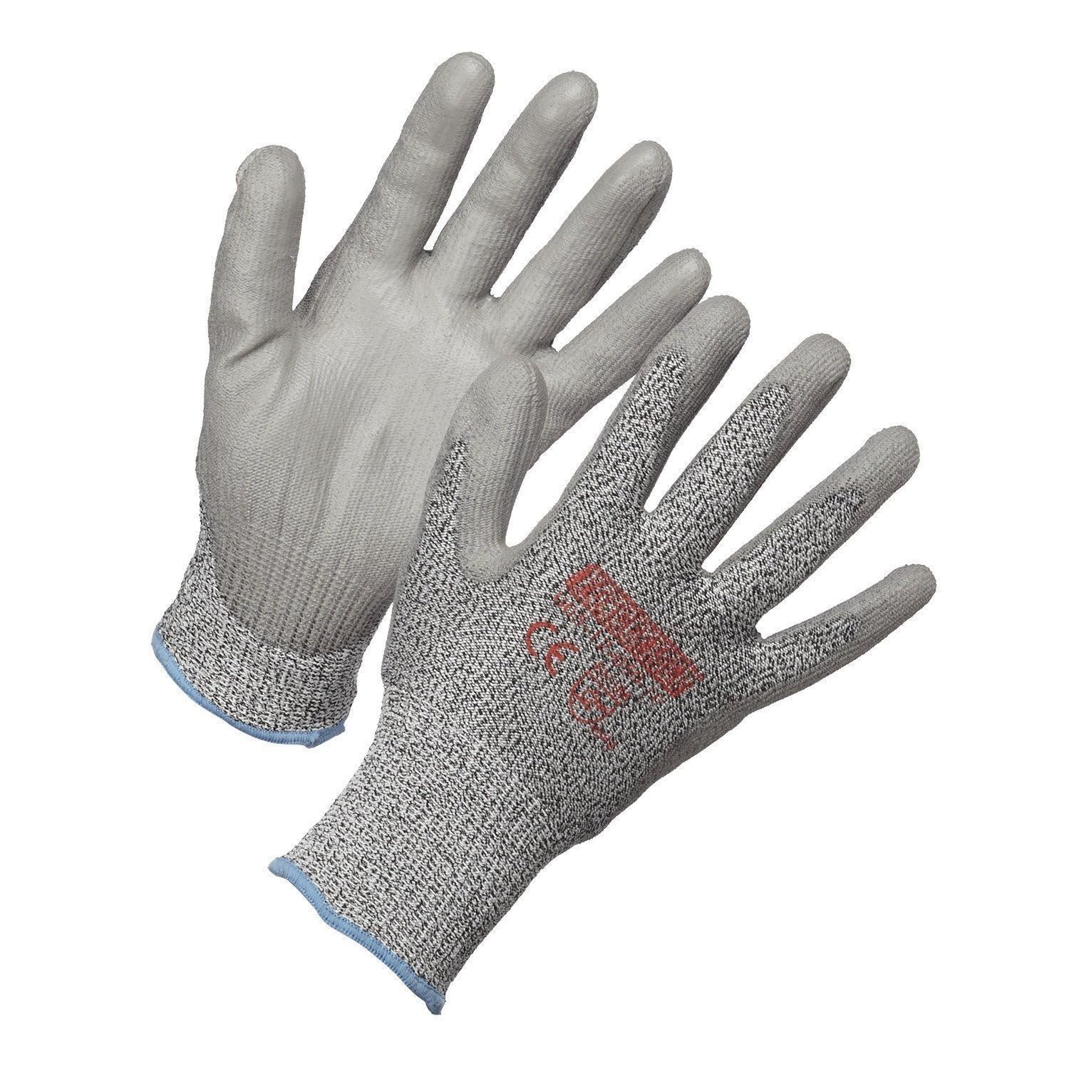 ForcefieldLevel 4 Cut Resistant Gloves - HPPE, Polyurethane Palm Coated for Superior Dexterity and Cut Protection