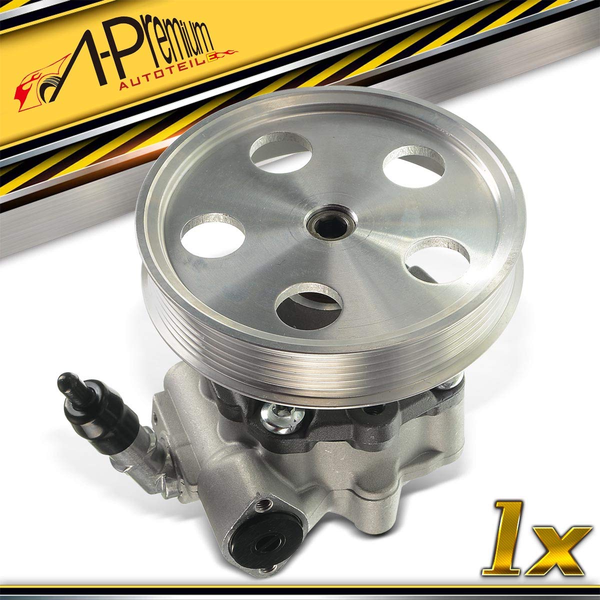 Frankberg Power Steering Pump Steering System Hydraulic Pump with pulleys Compatible with Q5 8RB 2.0L 2009-2017 Q5 8R 2.0L 2011-2017 Replace# 8R0145153D