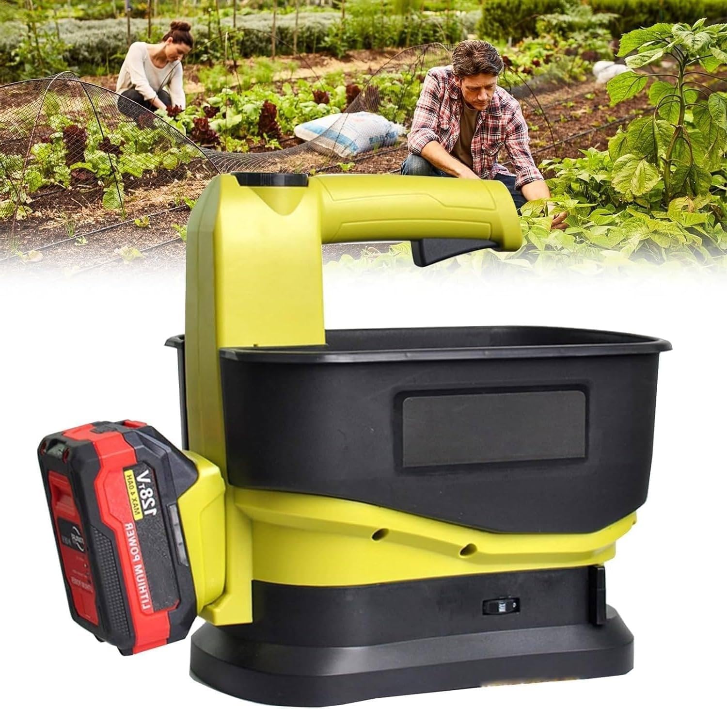 Cordless Seed Spreader Lawn & Garden Spreaders Fertilizer Spreader for 20v Lawn Feed Spreader Year-Round Used Battery Powered Handheld Spreader Holds