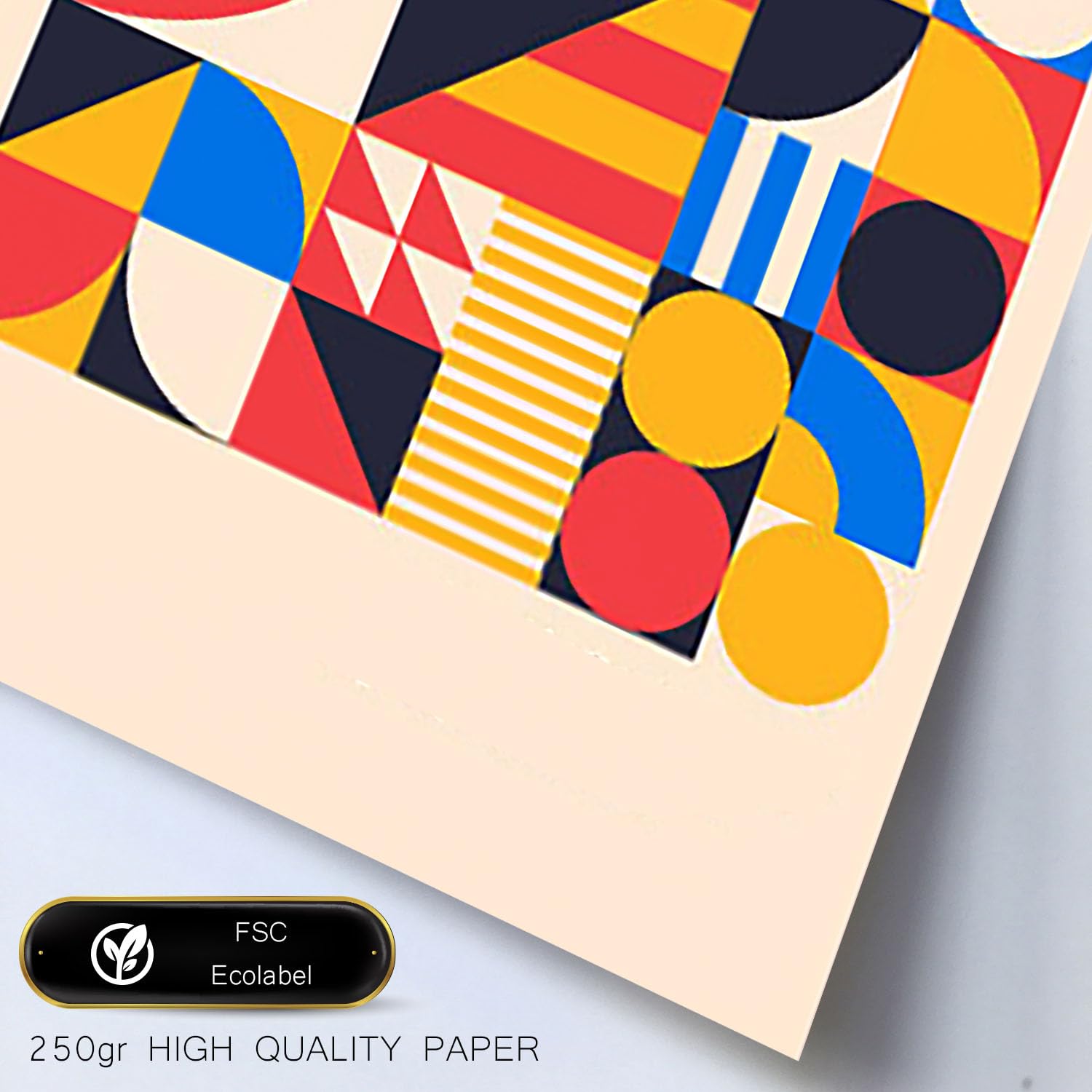 Nacnic Set of 6 Prints in Bauhaus Style 1. Geometric design collection Prints. Aesthetic Decorative Printss for your living room bedroom - Image 3