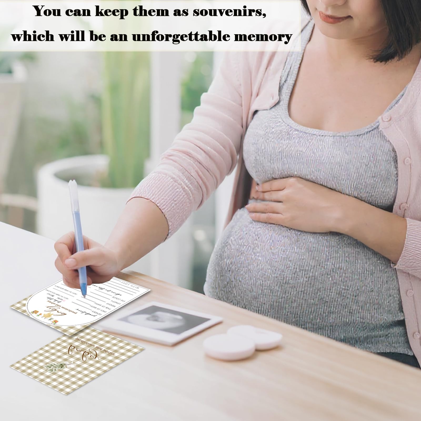 Juegos de baby shower cultivados localmente, predicciones de bebés y tarjetas de actividades de consejos para decoraciones de fiestas, juego de fiesta de revelación de género del mercado de
