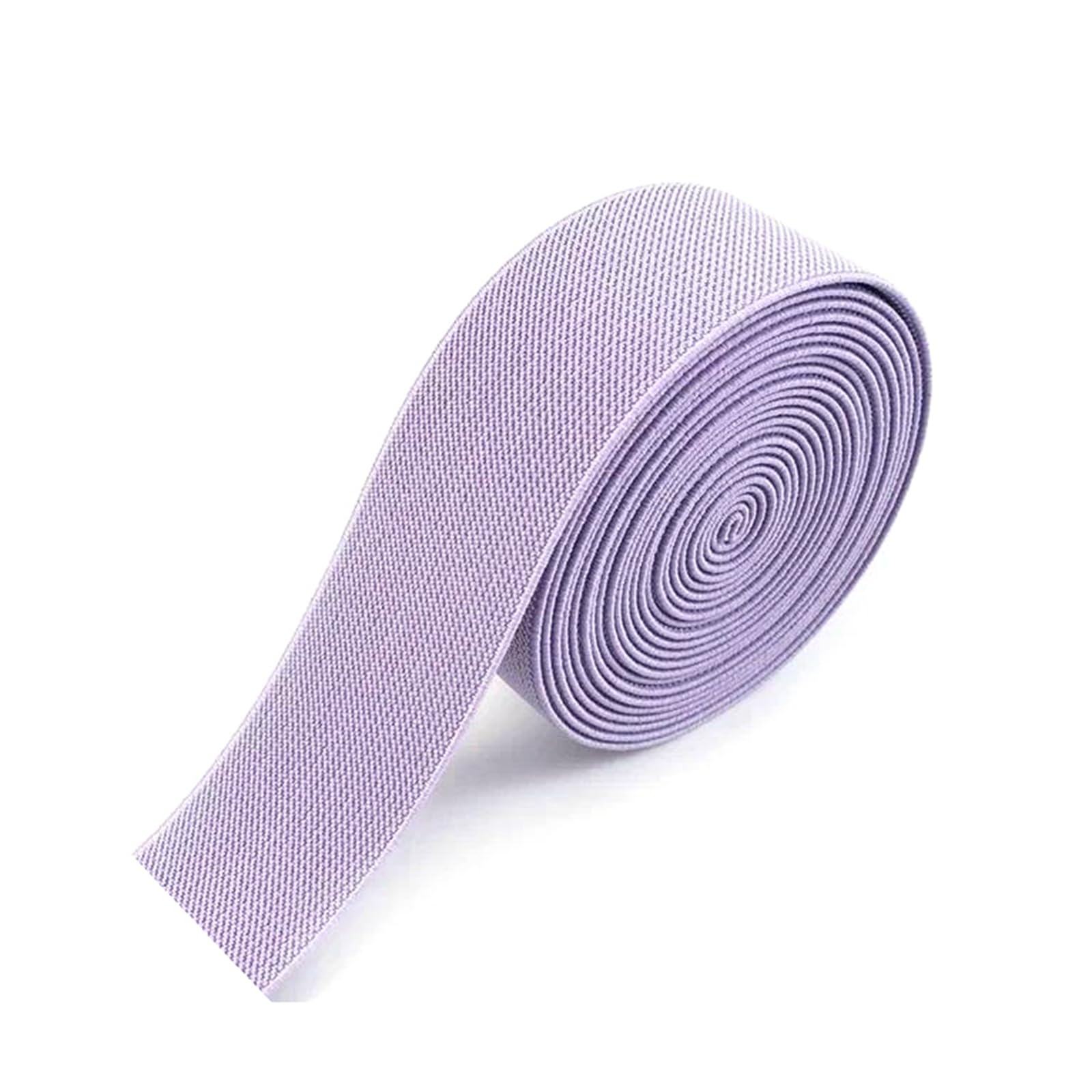 Bandas elásticas Banda elástica Ancha y Plana Banda elástica for Cintura de Pantalones, 5 Metros (10-50 mm), Color Rojo, 25 mm.(Purple,10mm)