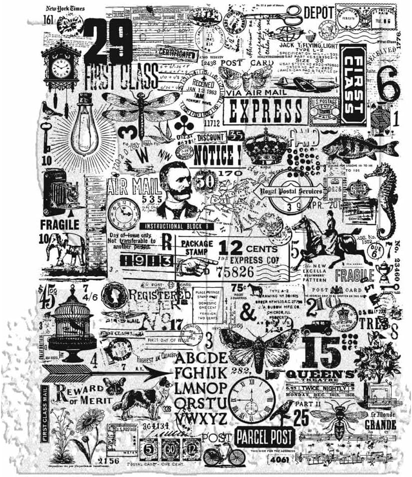 Tim Holtz Cling Stamps - Hodgepodge - CMS490