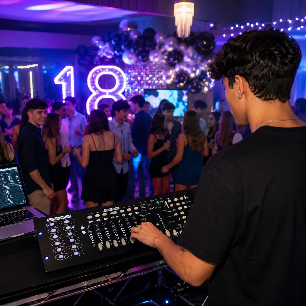 Centralina Dmx Mixer controller luci disco effetti dj 192 canali dmx