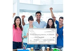 Colossal Dry Erase Trophy Check for Triumphs, Charity, Fun