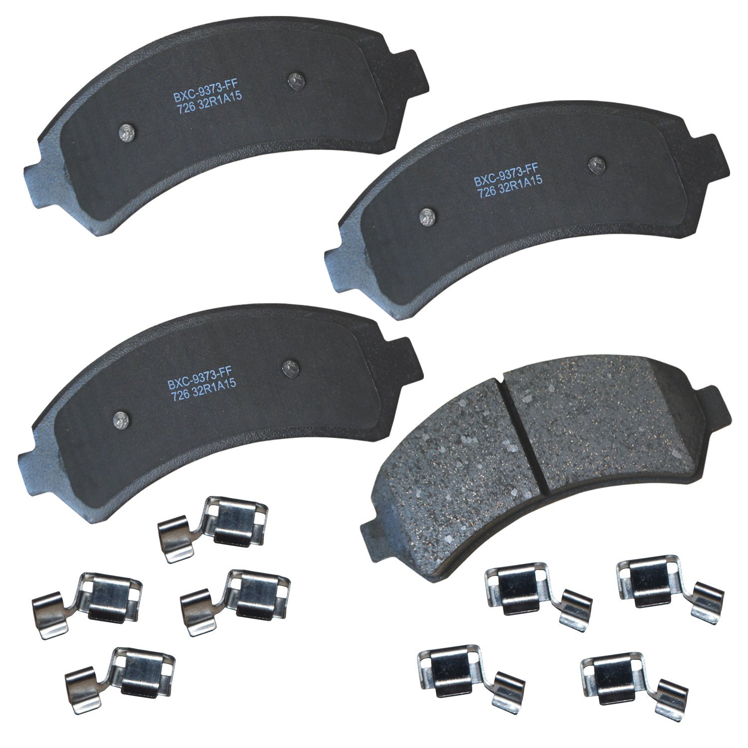 Bendix Premium SBC726 Ceramic Front Brake Pads for Chevrolet Blazer 2005-1997, S10 2004-1998, GMC Jimmy 2005-1997, Sonoma 2004-1998, Isuzu Hombre 1999-1998, Oldsmobile Bravada 2001-1997