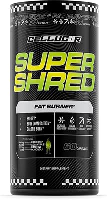 Cellucor Super Shred&trade; Fat Burner | Thermogenic Power & High Stimulant Energy | 60 Capsules
