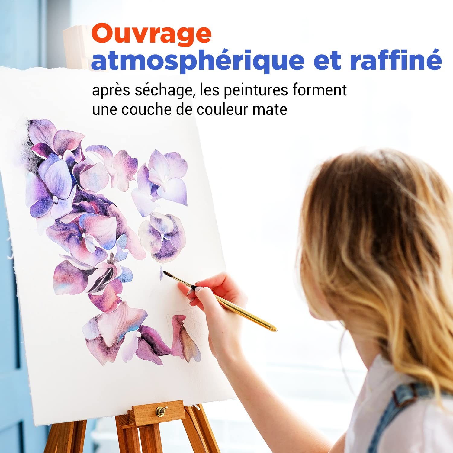 Kit Aquarelle Peinture – 21 x Godet Aquarelles Professionnelle Extra Fine Monopigmenté | Palette Aquarelle Adulte Portable pour Voyage et L’atelier D’artiste | Coffret en Métal