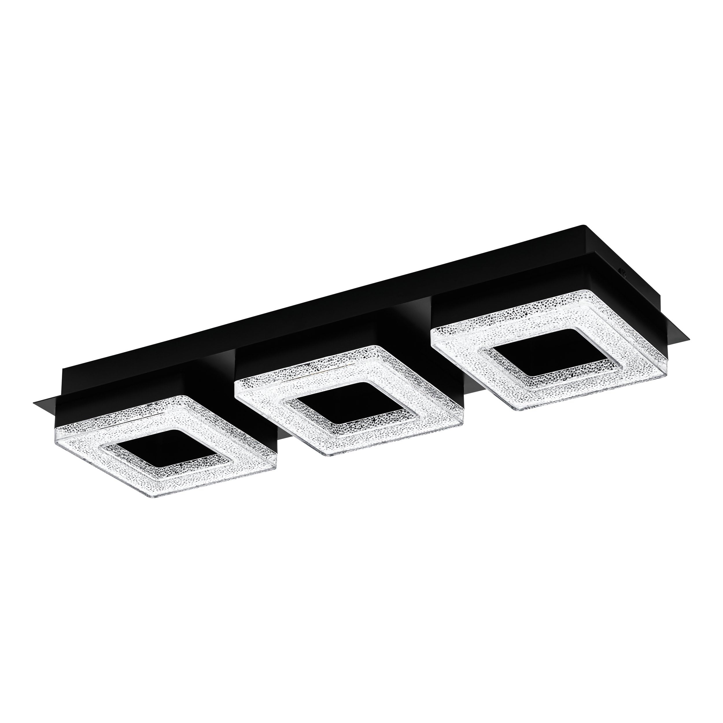 EGLO LED ceiling light Fradelo 1, 3-flame wall lamp