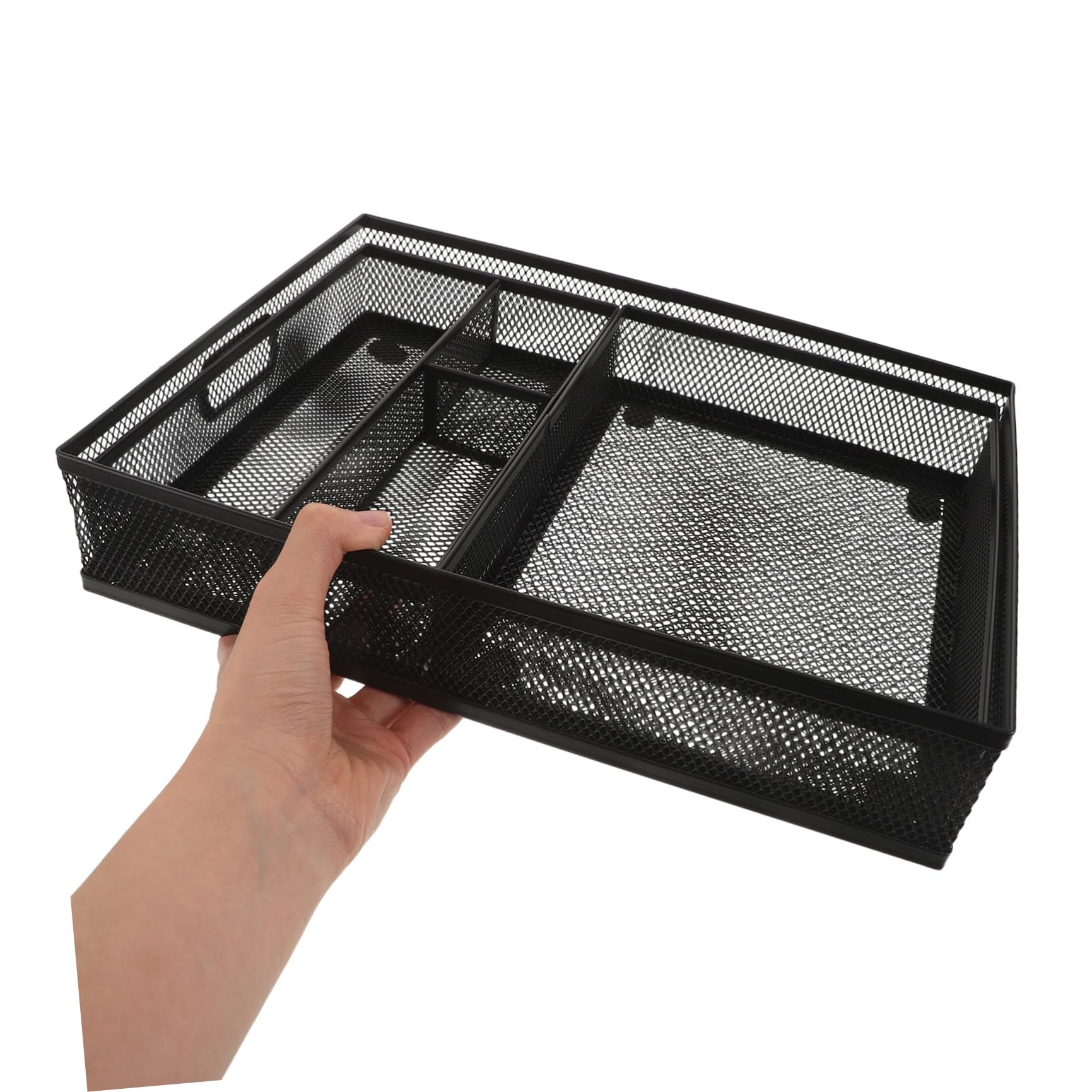 ULTECHNOVO 3 Pezzi Organizer da Scrivania con Scomparti per Ufficio e Casa Cassetto Multifunzione per Documenti Cancelleria e Accessori per Ordine Quotidiano