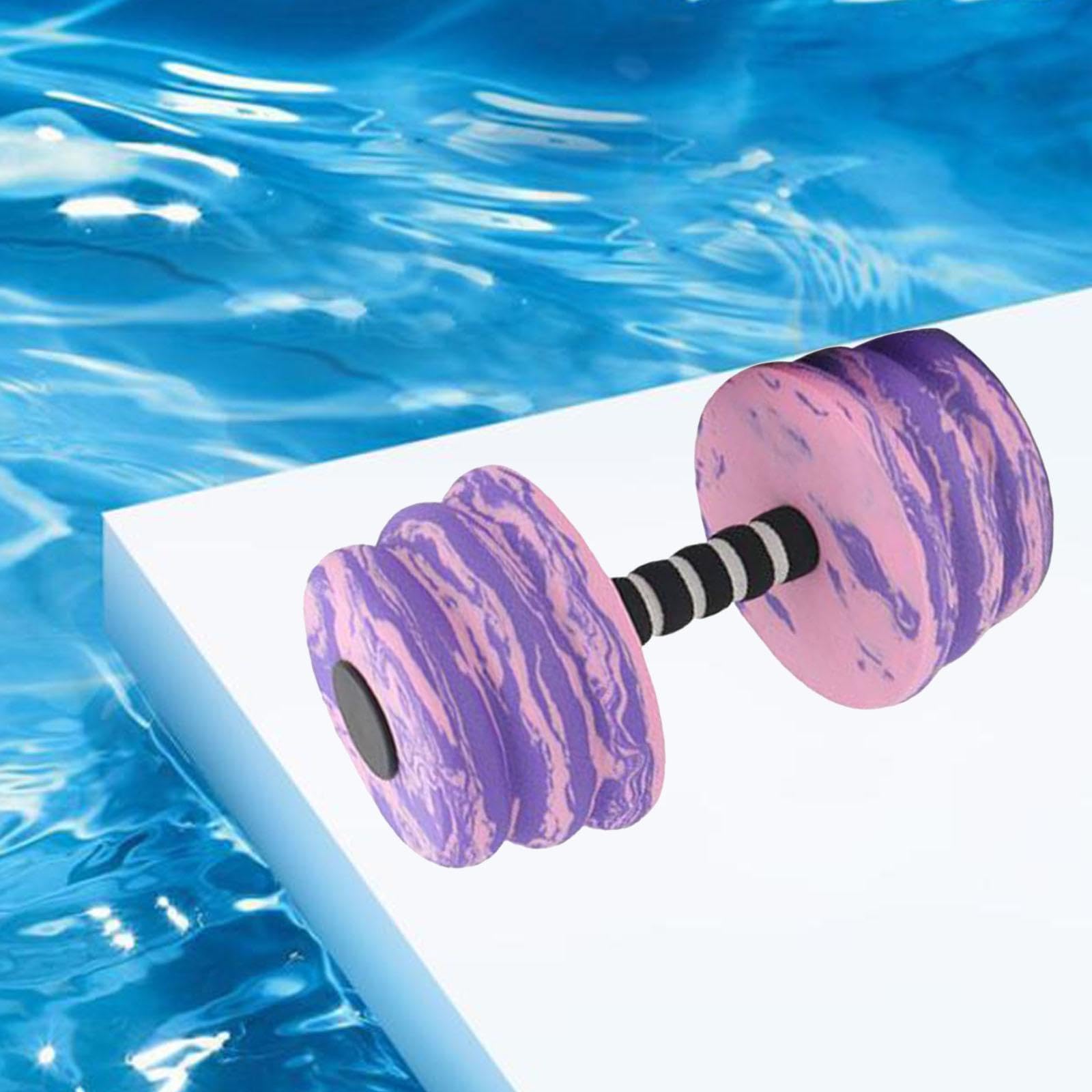 Aquatic Dumbbell Bar Pool Fitness Professional Water Aerobic for Female Male Purple Pink-image-29