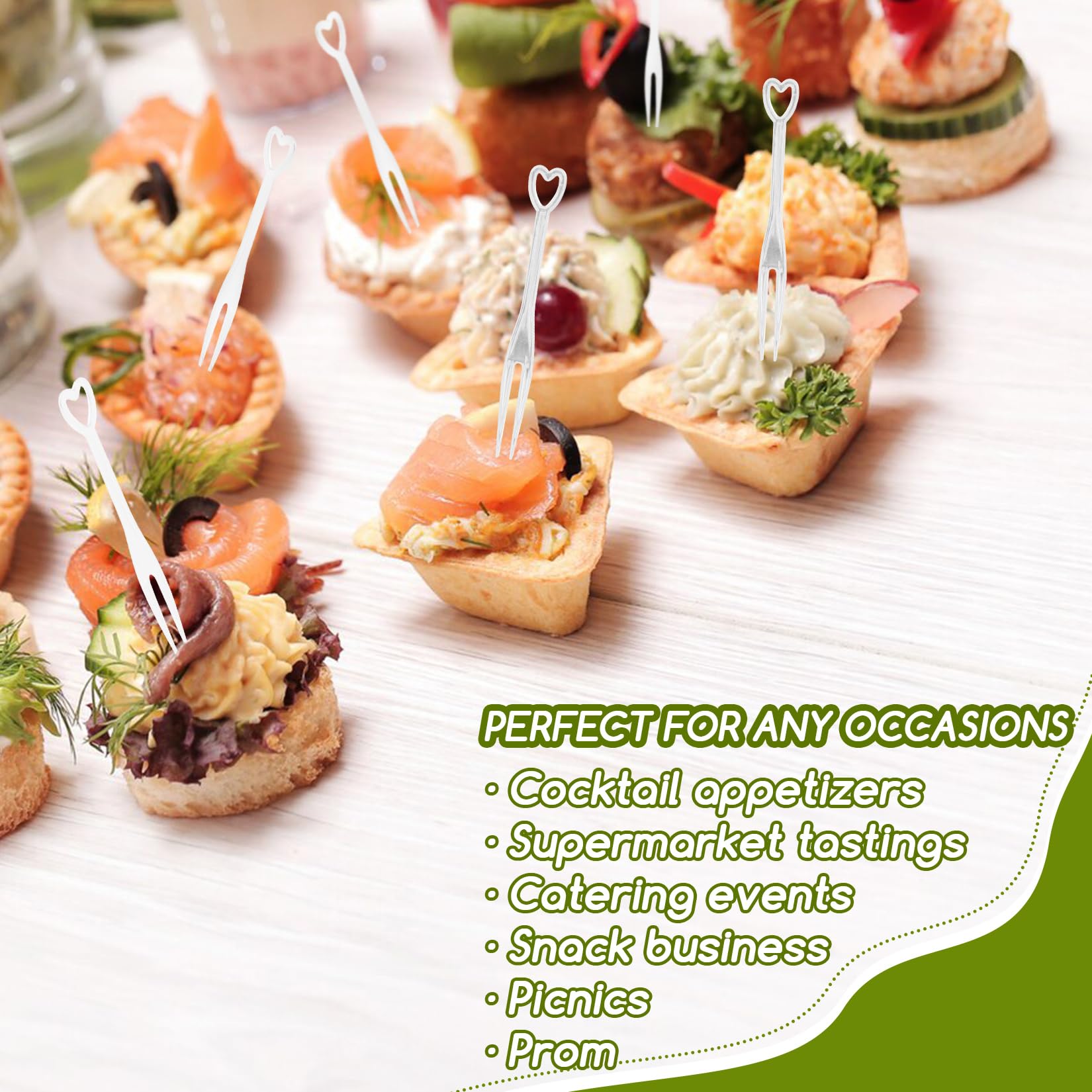 Mini Appetizer Forks - 300 Pack -7