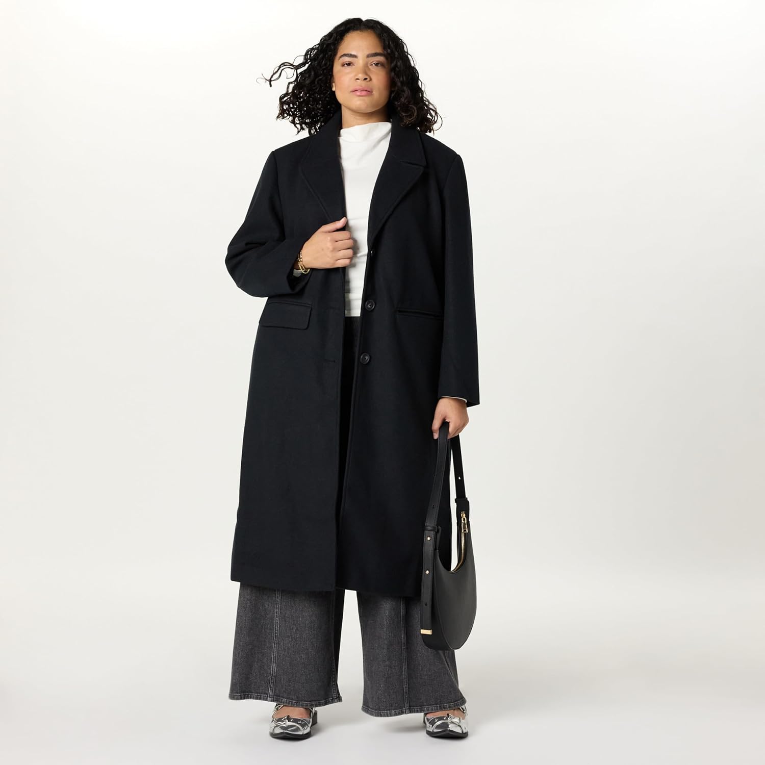 The Drop Womens Liam Loose Overcoat - Image 7