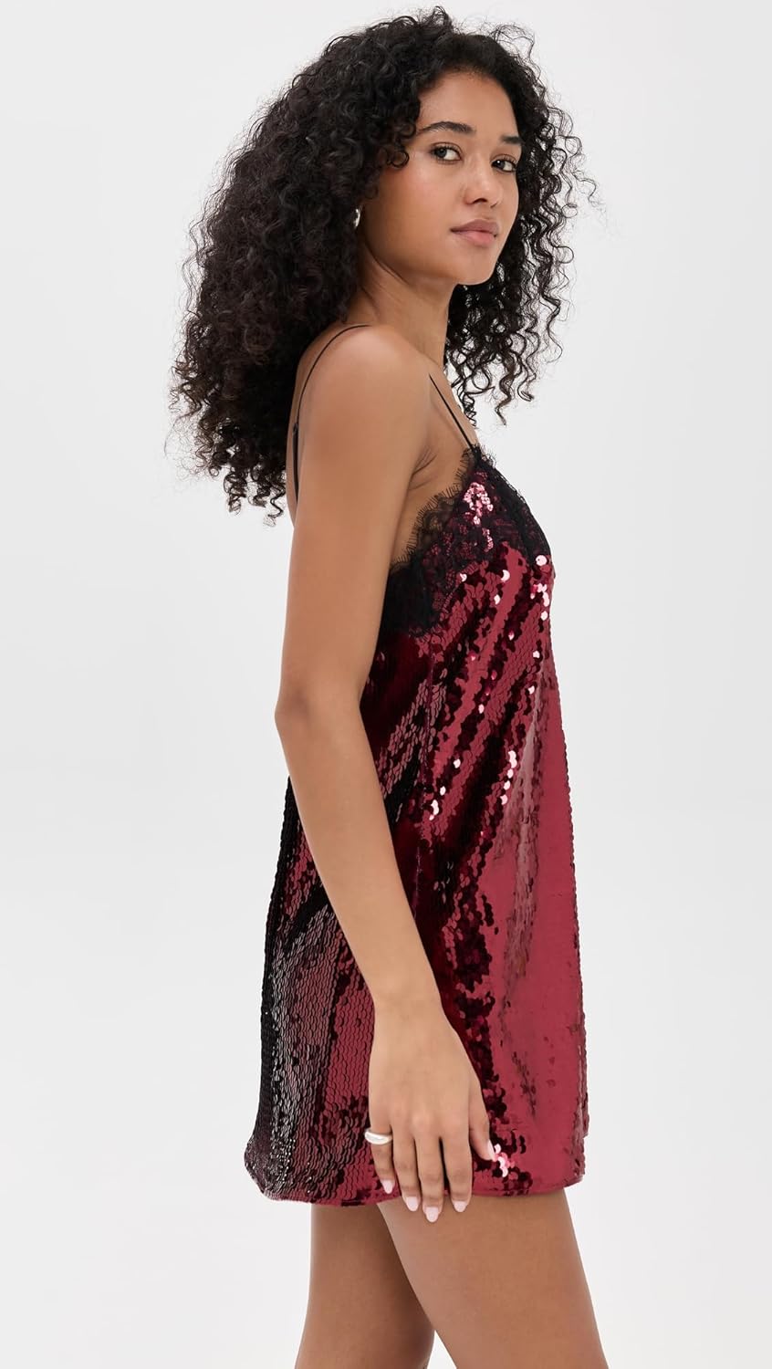 Retrofête Women's Olive Sequin Dress - Image 4