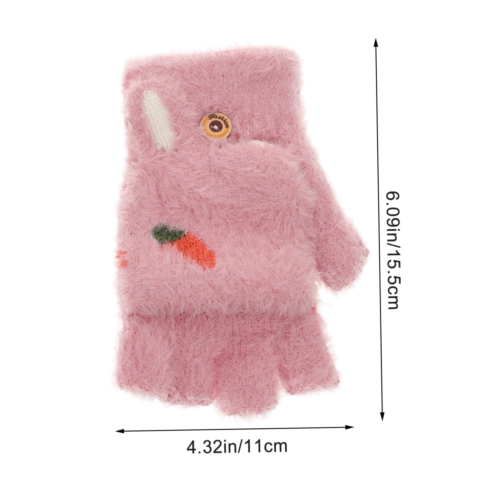 Didiseaon Gloves Flap Cover Boys and Girls Gloves Winter Warm for Women Cold Weather