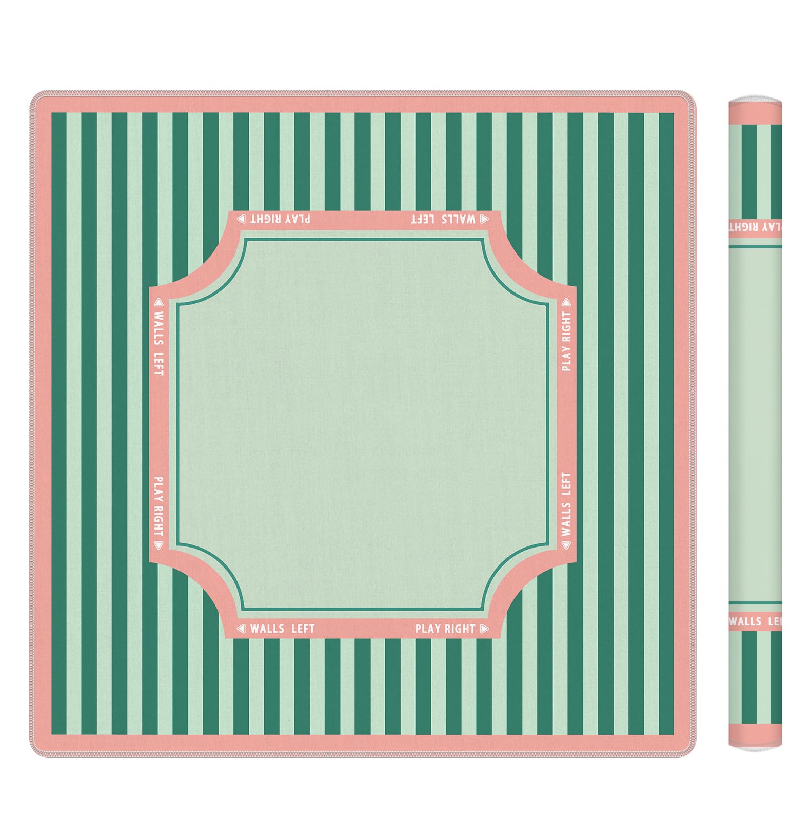 Photo 1 of Elpwk Mahjong Mat 31.5x31.5 Inch Green Stripe