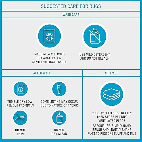 Miniatura 7 de Madison Park Casablanca - Alfombras de baño 100 % algodón, lujosas alfombras de felpa con patrón floral de medallón absorbente, secado rápido,