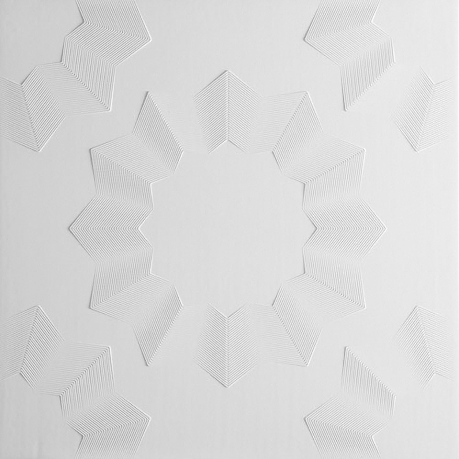 Decorative Laminated Polystyrene Ceiling Tiles Panels Tosca White (40