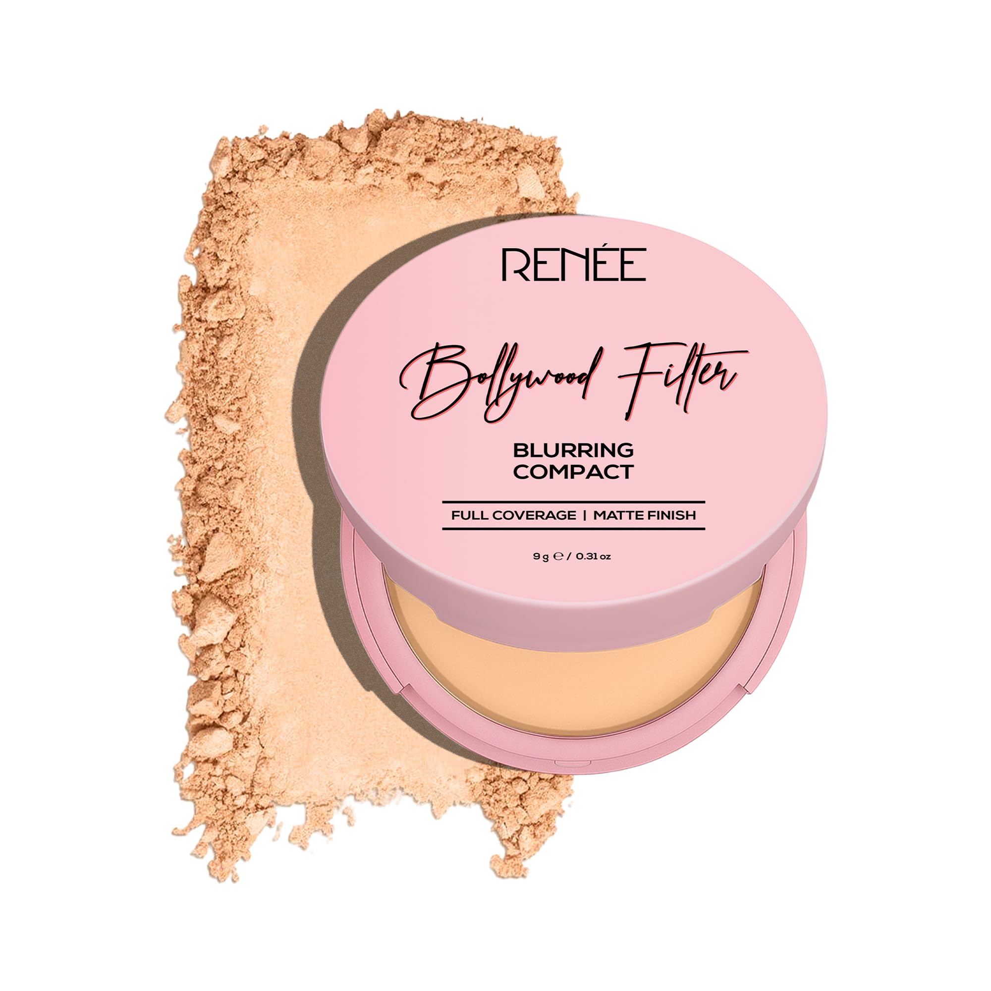 RENEE Bollywood Filter Blurring Compact- Beige Blur | Matte Finish, Full Coverage | Blurs Pores & Blemishes | 9 g-image-11