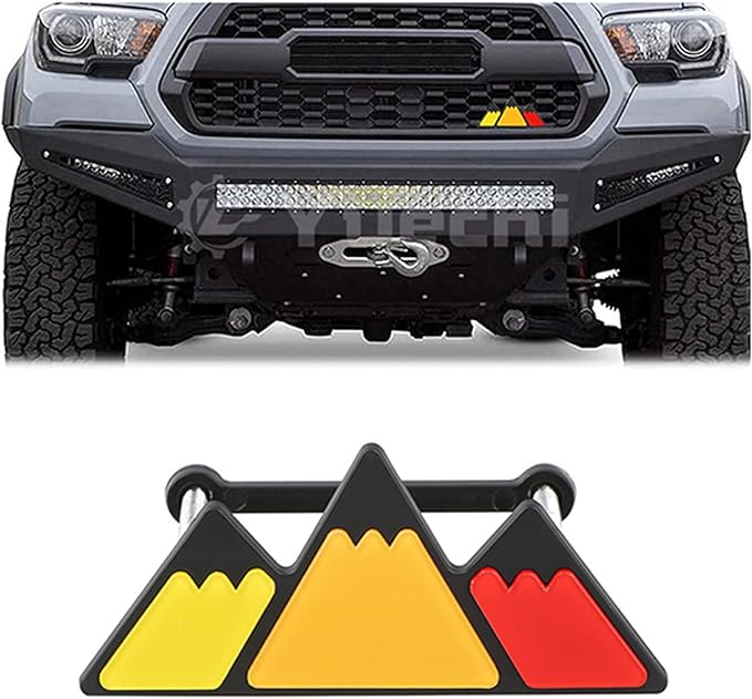 Miytsya Pack1 TriColor Grille Emblem, Car Truck Badge Fits for 4Runner, Car