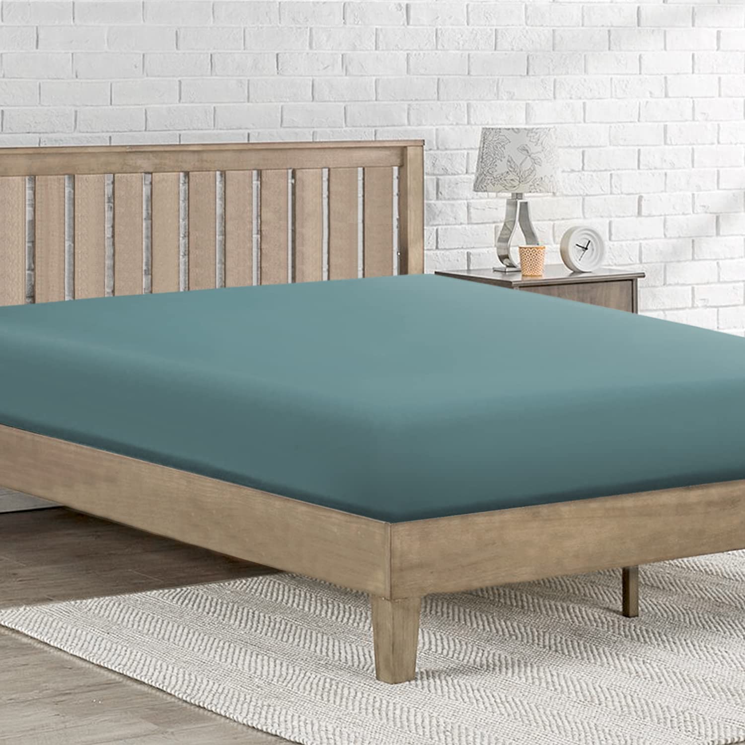 MAGANO® Sábana Bajera Ajustable Premium De 140 X 200 Cm, Color