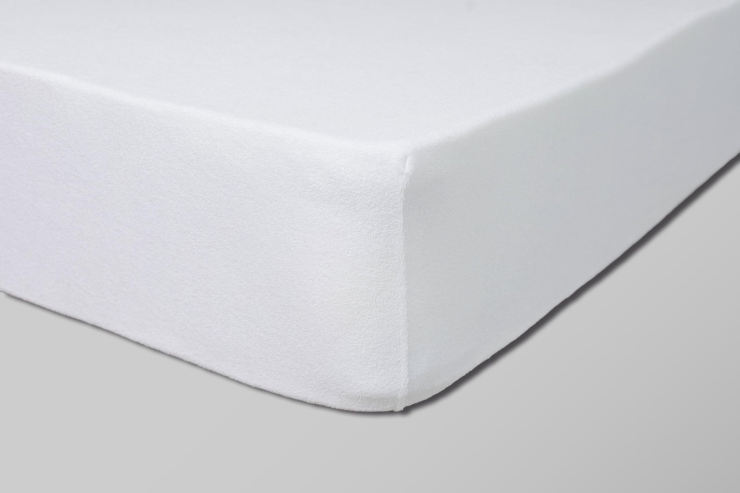 Fantasy Sateen White Fitted sheet 180x200cm