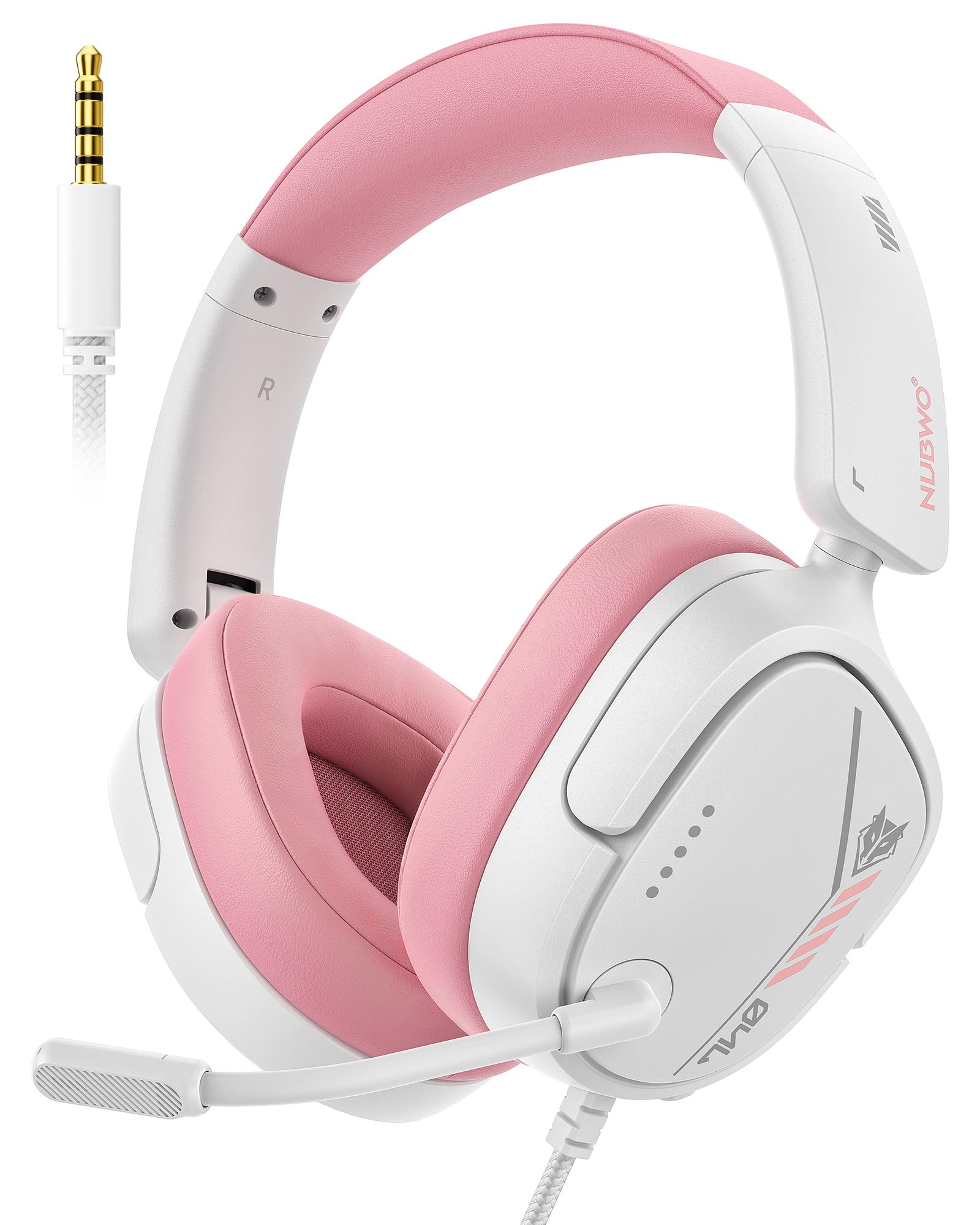 Amazon | NUBWO ゲーミングヘッドセット PS5ヘッドセット マイク付き