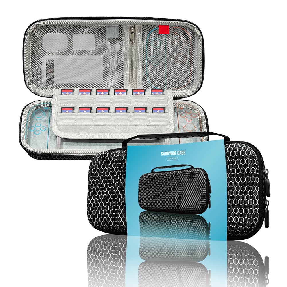 Funda rígida para consola Switch 2 y accesorios Estuche de viaje a prueba de golpes