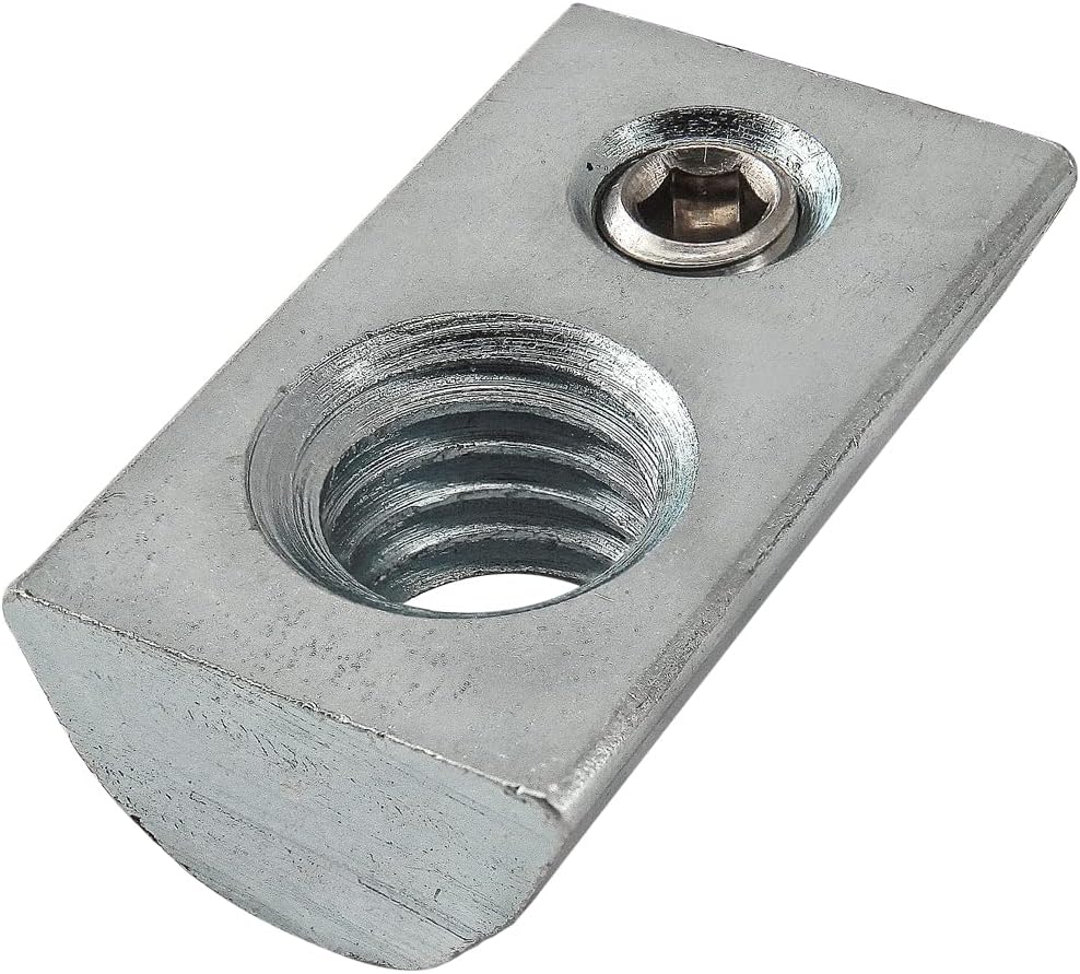 40-1988, 40 Series M8 x 1.25 Roll in T-Nut Steel Set Screw (10 Pack)